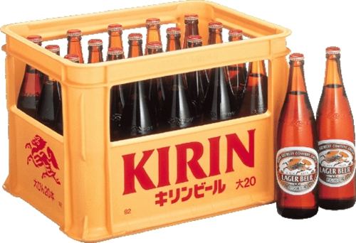 【市内限定配送】キリン　ラガービール　大瓶　633ml