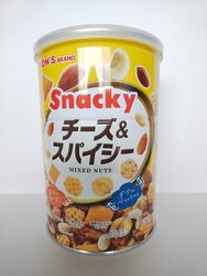 東洋ナッツ　TON'S　チーズ＆スパイシー缶